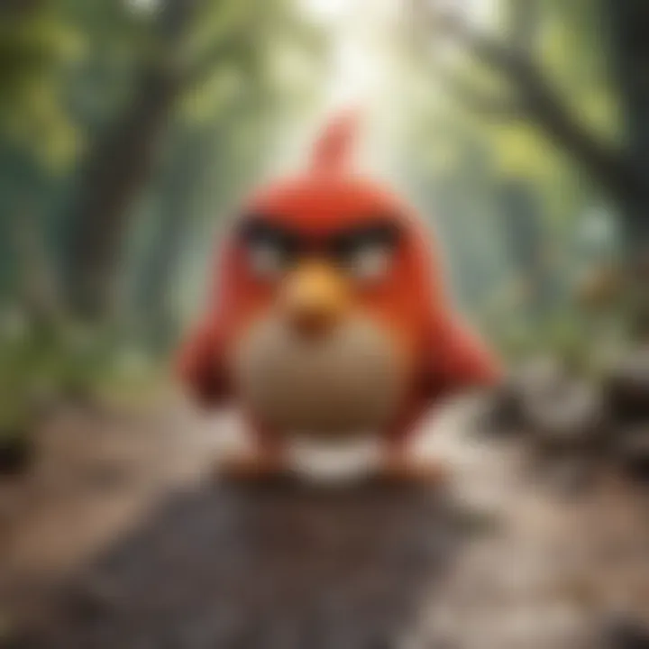 Screenshot of Angry Birds gameplay