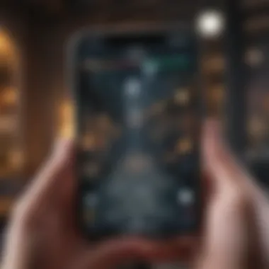 The Rewarding Experience of Mobile Gaming A player immersed in a thrilling mobile gaming experience