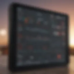 Visual representation of AdMob dashboard showcasing metrics and analytics.