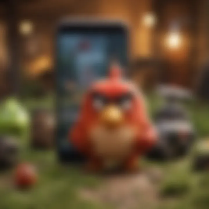 Timeline illustrating the evolution of Angry Birds and mobile gaming