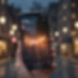 Visual representation of mobile app download statistics