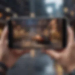 Visual representation of top-charting mobile games showing dynamic gameplay