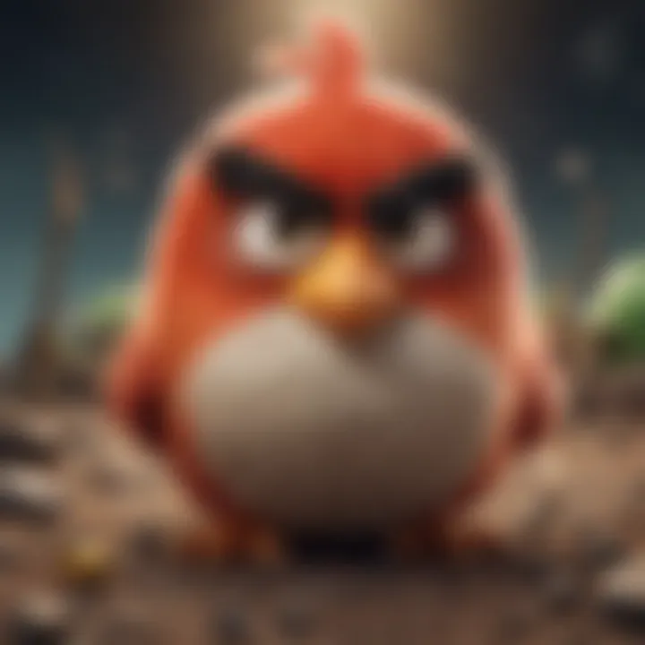 Illustration showing the impact of Angry Birds discontinuation on mobile gaming enthusiasts