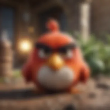 The Charm of Angry Birds Characters Iconic Angry Birds characters in a playful setting