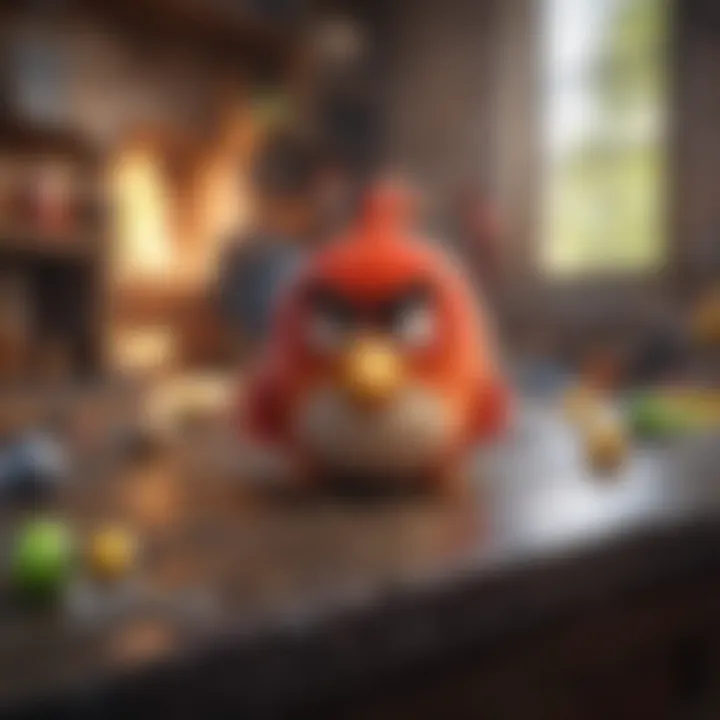 An engaging user interface of the Angry Birds app