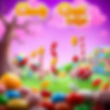 Evolution of Candy Crush Saga Illustration showcasing the evolution of Candy Crush Saga through various updates and features over the years.