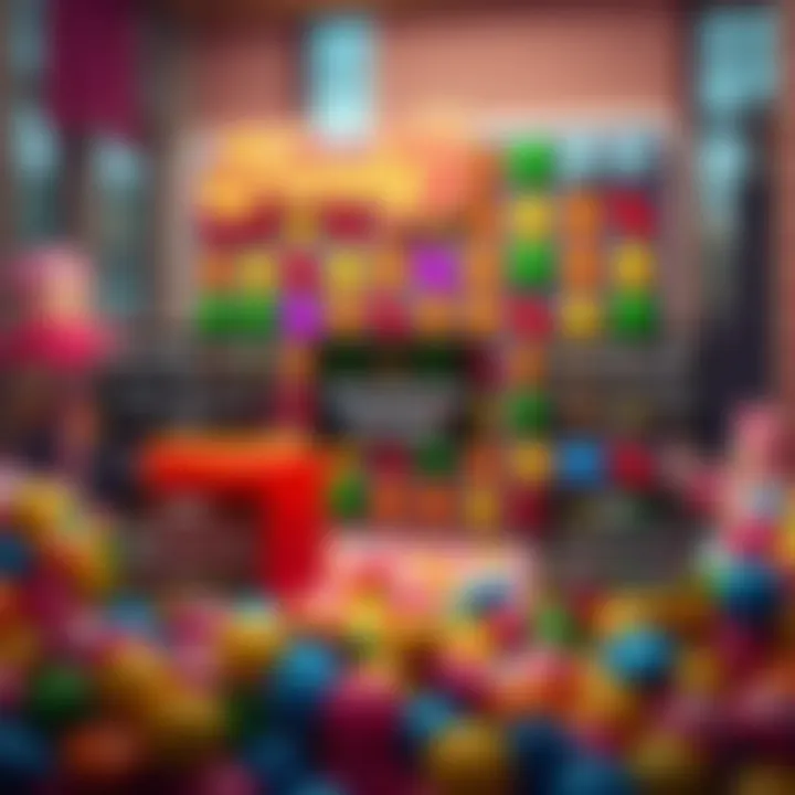 Monetization Strategies in Candy Crush Saga Visual representation of monetization strategies used in Candy Crush Saga, highlighting in-game purchases and ads.