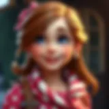 The vibrant character of Tiffi in Candy Crush Saga