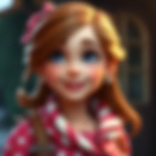 The vibrant character of Tiffi in Candy Crush Saga