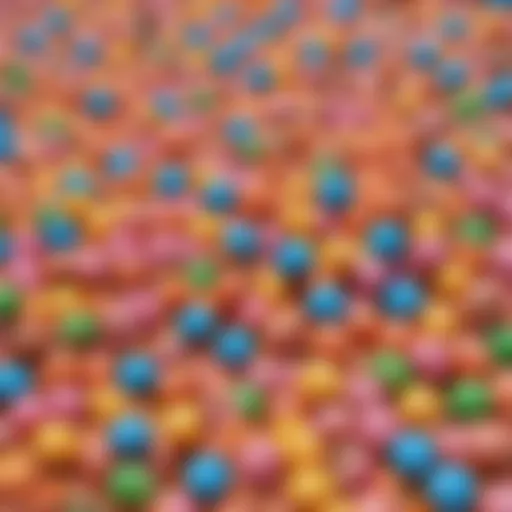 Colorful gameplay representation of Candy Crush Soda Saga