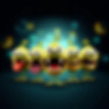 Evolution of Om Nom A collage showcasing Om Nom's evolution over the years