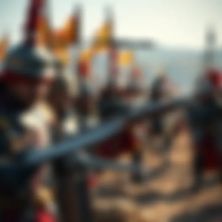 An array of different units ready for battle in Empires and Allies