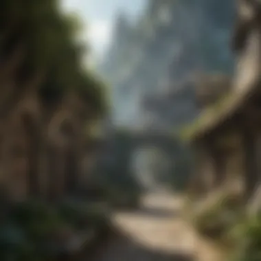 Enigmatic Elven City in Middle Earth Enigmatic Elven City in Middle Earth