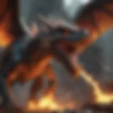 Majestic Fire-Breathing Dragon in Battle