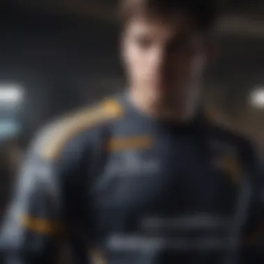 Esports team jersey showcasing sponsor logos