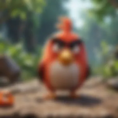 Visual aesthetics in the old version of Angry Birds