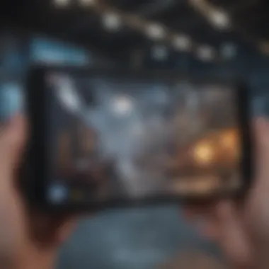 Showcase of Popular Mobile Games A vibrant graphics display showcasing popular mobile games.