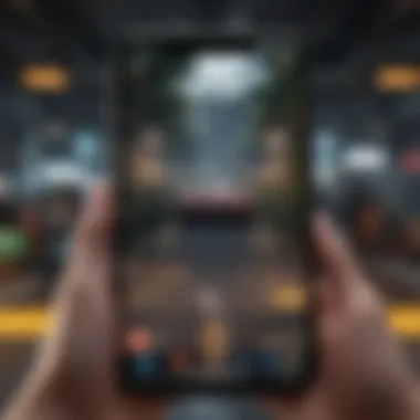 Technological Innovations in AAA Games An infographic illustrating the technological advancements in mobile gaming, focusing on AAA game development.