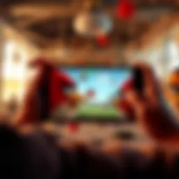 Augmented Reality overlay of Angry Birds gameplay
