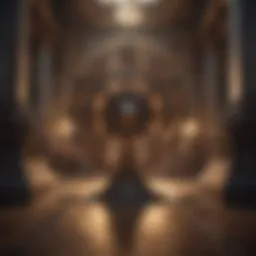 Abstract representation of intricate balance between order and chaos