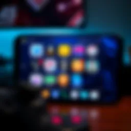 Gaming interface of BlueStacks showing multiple apps