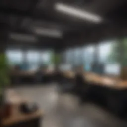 Vungle office interior showcasing a collaborative workspace