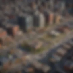 Overview of Cityville game interface showcasing urban planning elements