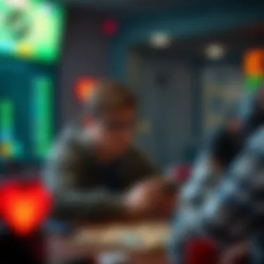 A player strategizing their next move with various power-ups visible