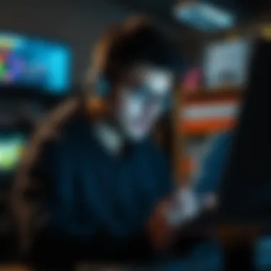 Developer analyzing app store analytics and feedback