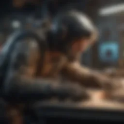 Droidhen game mechanics in action