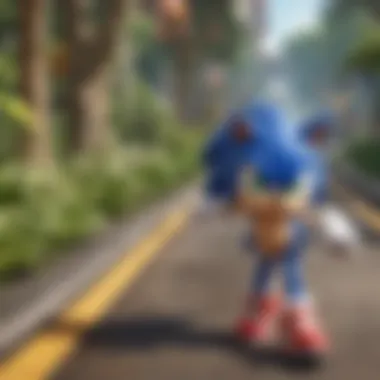 Competitive Elements in Sonic Dash Representation of competitive gameplay with leaderboard