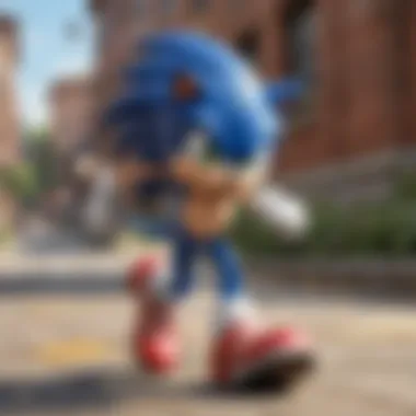 Dynamic Gameplay in Sonic Dash Dynamic gameplay showcasing a character in motion