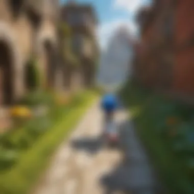 Vibrant Level Designs in Sonic Dash Varied level designs featuring vibrant environments
