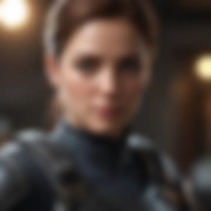 A character from a handheld game illustrating the impact of choices on narrative progression.