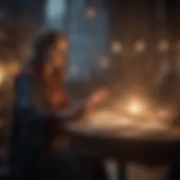 A captivating screenshot of gameplay featuring spell casting