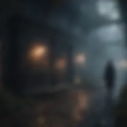 A chilling game interface showcasing dark, atmospheric visuals.