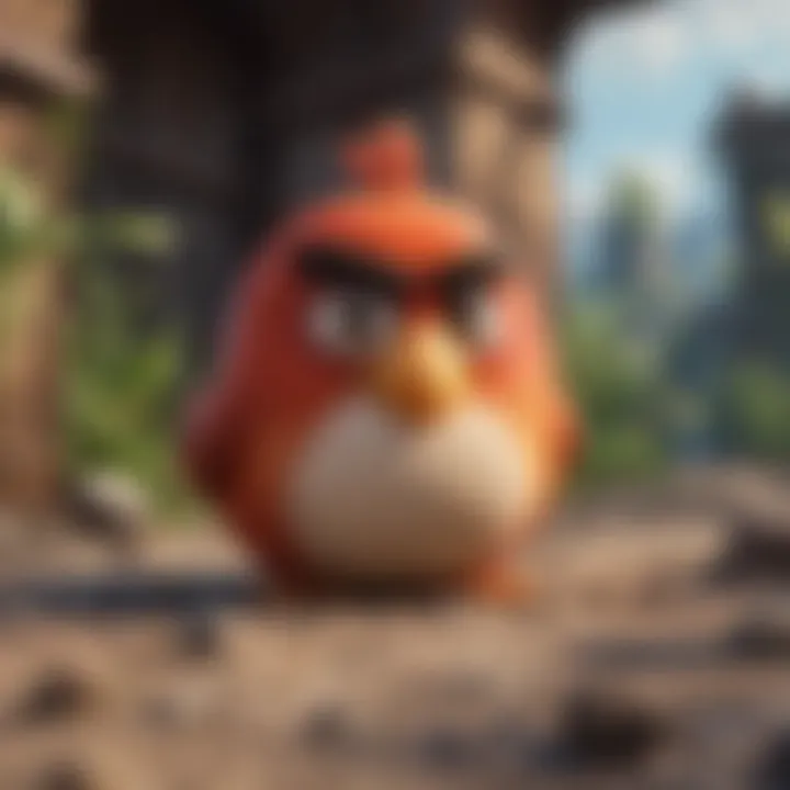 Graphic illustrating technical improvements in the latest Angry Birds game