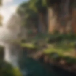 Minecraft landscape
