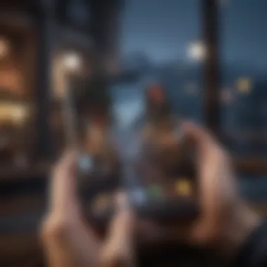 Innovative Interface of Peak Games A vibrant mobile gaming interface showcasing peak game features
