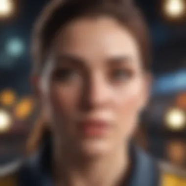 Vibrant Graphics in Portrait Mobile Gaming Dynamic gameplay of a portrait mobile game showcasing vibrant graphics