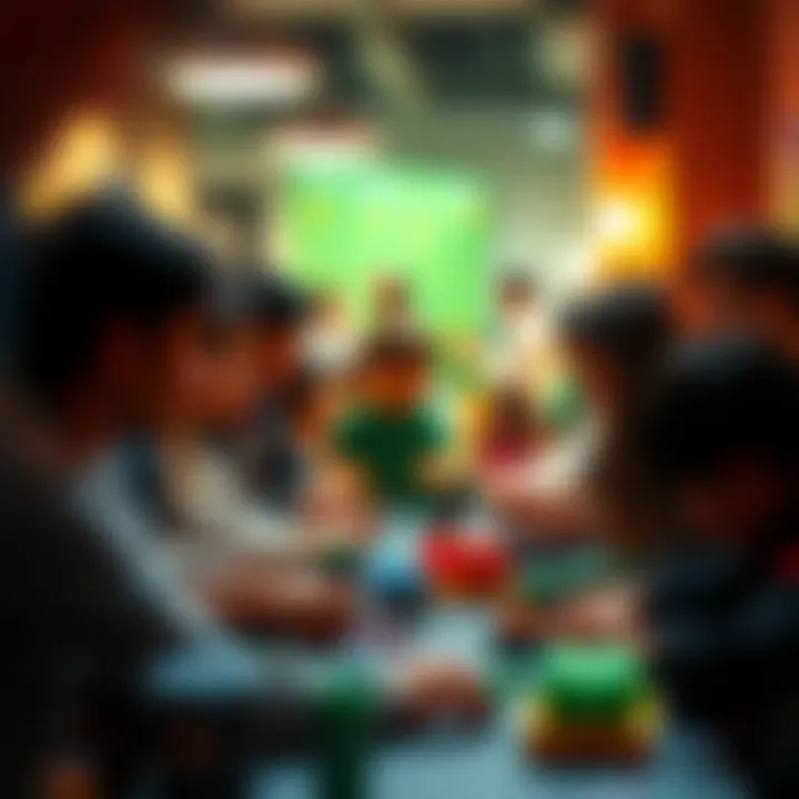 A vibrant community collaborating on a Roblox project