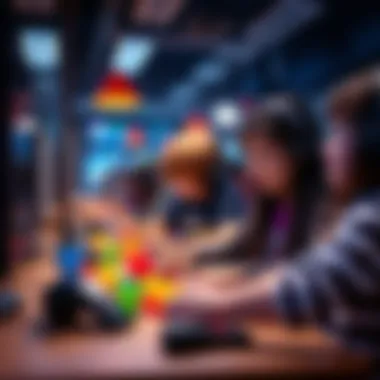 Players engaging in creative game design within Roblox