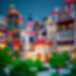 An intricate Roblox building showcasing architectural diversity