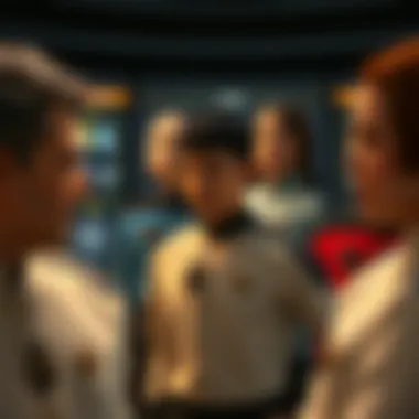 Character development interface highlighting various officers