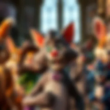 Diverse characters from Talking Tom and Friends