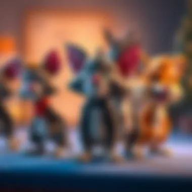 Timeline illustrating the evolution of Talking Tom and Friends characters