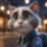 Talking Tom character showcasing unique features