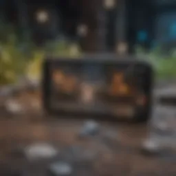 An immersive mobile game interface showcasing vibrant graphics and user interaction