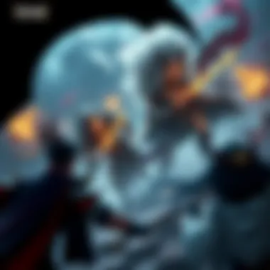 Strategic Gameplay Dynamics Strategic battlefield showcasing player characters in action