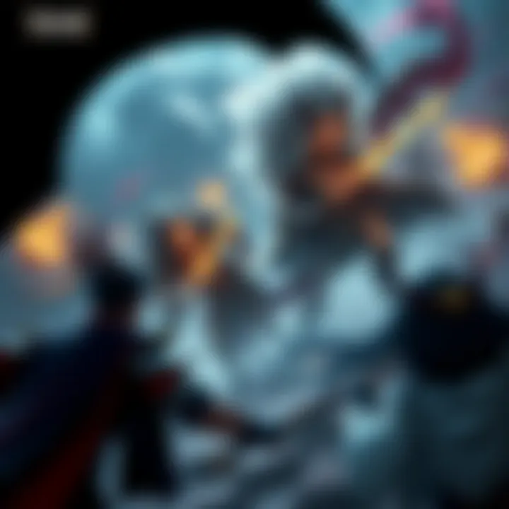 Strategic Gameplay Dynamics Strategic battlefield showcasing player characters in action